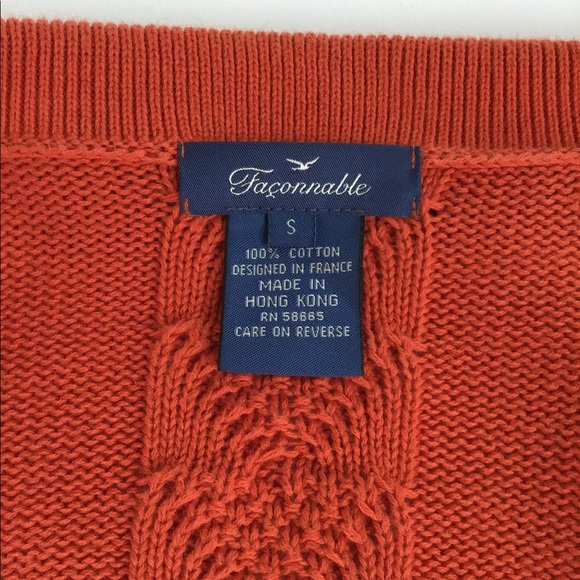 Faconnable Zip-up Cardigan Sweater Small - Picture 3 of 3